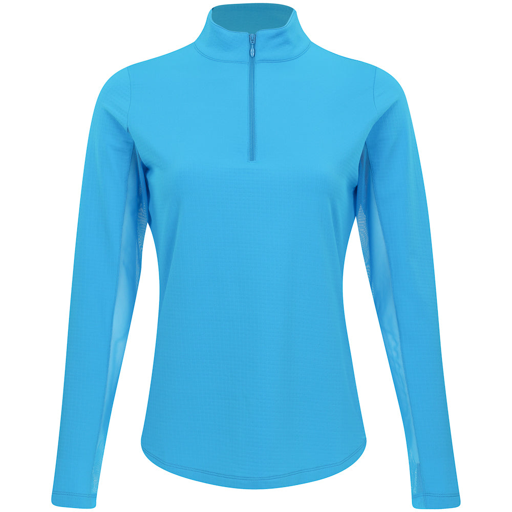 Women's Long Sleeve Mock Neck Top - Solid