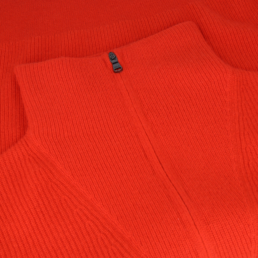 Women's Rib-Knit Cashmere 1/2 Zip Sweater