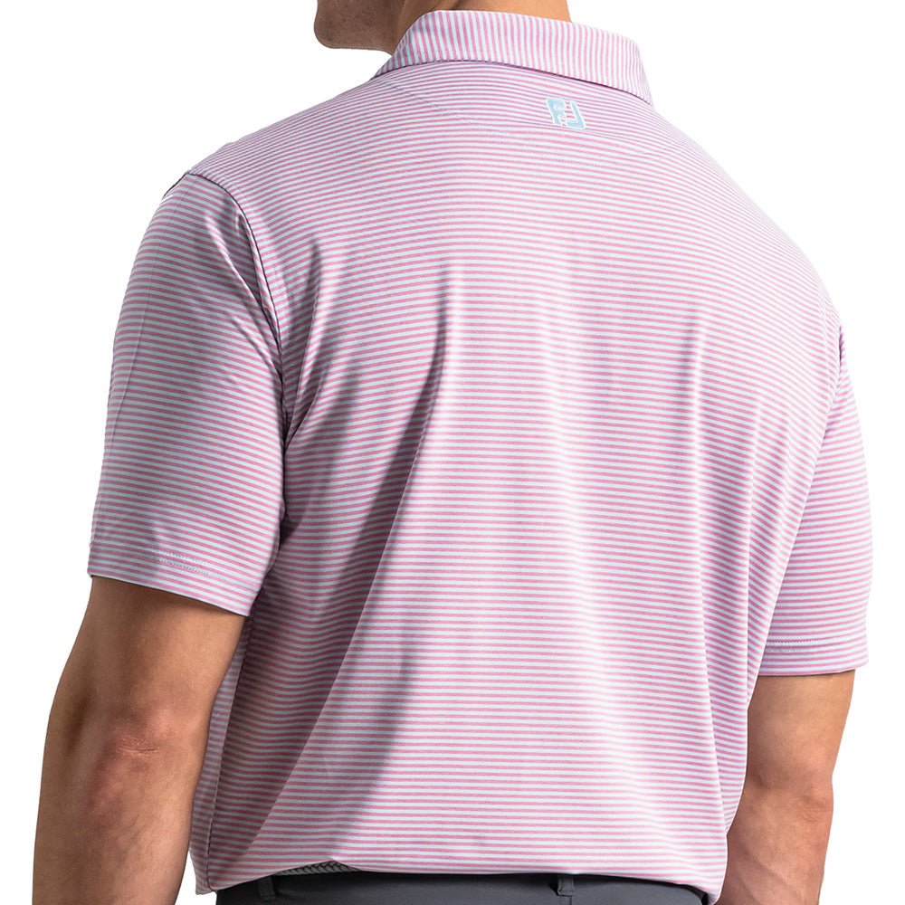 Heather Feeder Stripe Polo