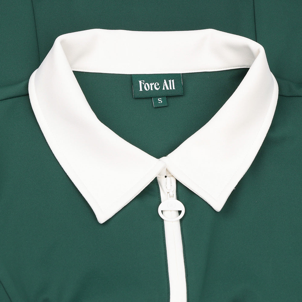 Women's Tackle Sleeveless 1/4 Zip Polo