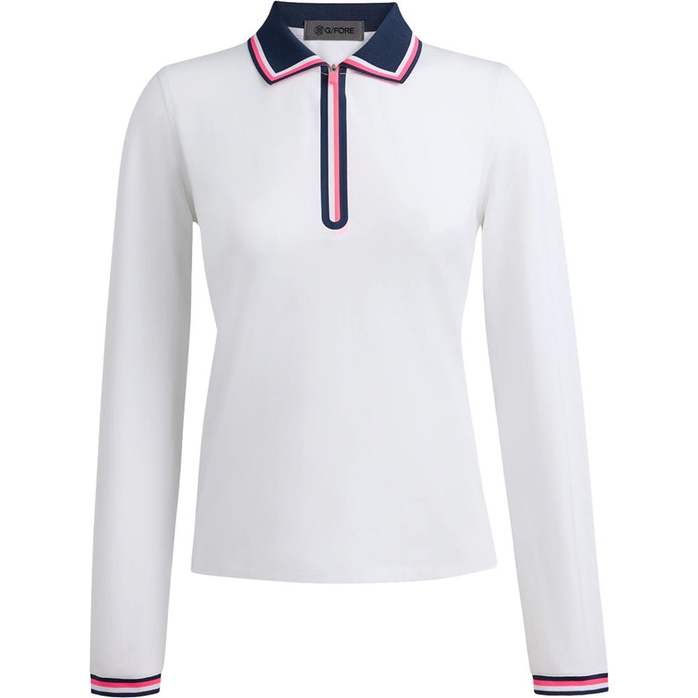Women's All Play Tipped Long Sleeve 1/4 Zip Polo