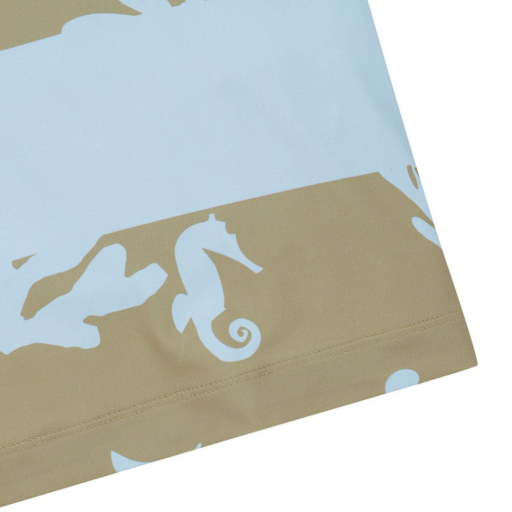 Athletic Fit Ocean Block Polo Shirt