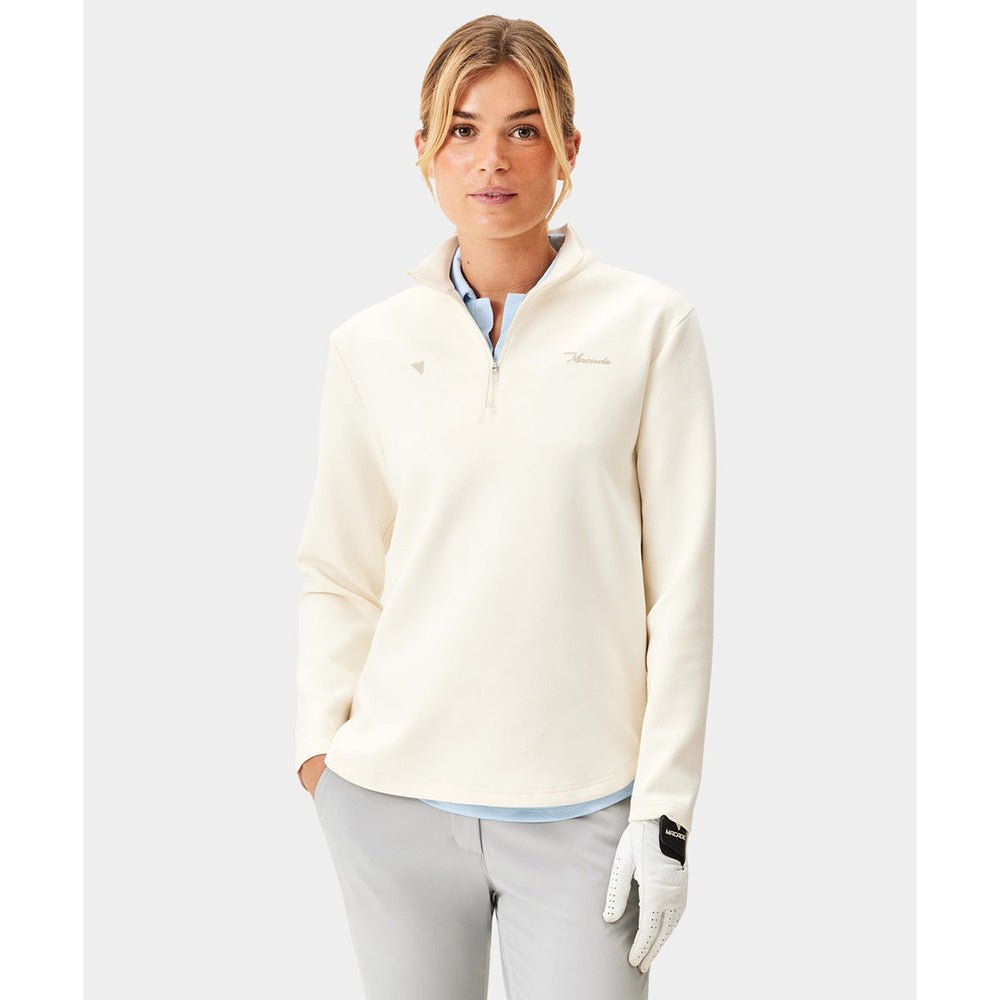 Women's Zoe Ivory Flex 1/4 Zip Sweater - Fairway Styles