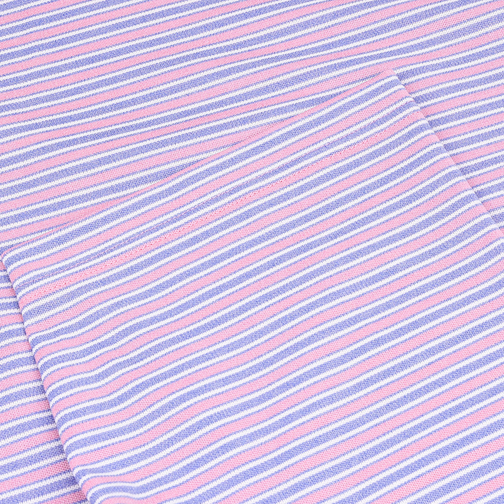 Heather Stripe Pique Polo
