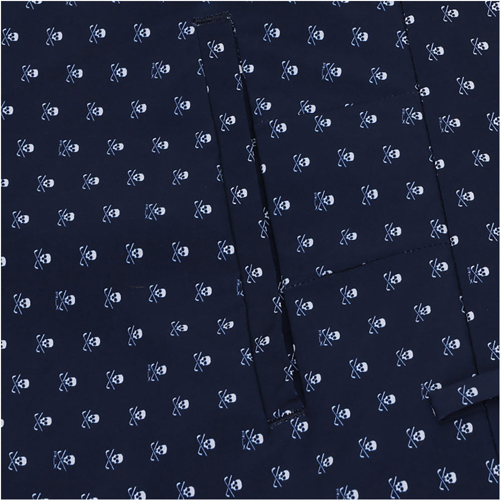 9-Inch Tailored Fit Stretch Print Shorts
