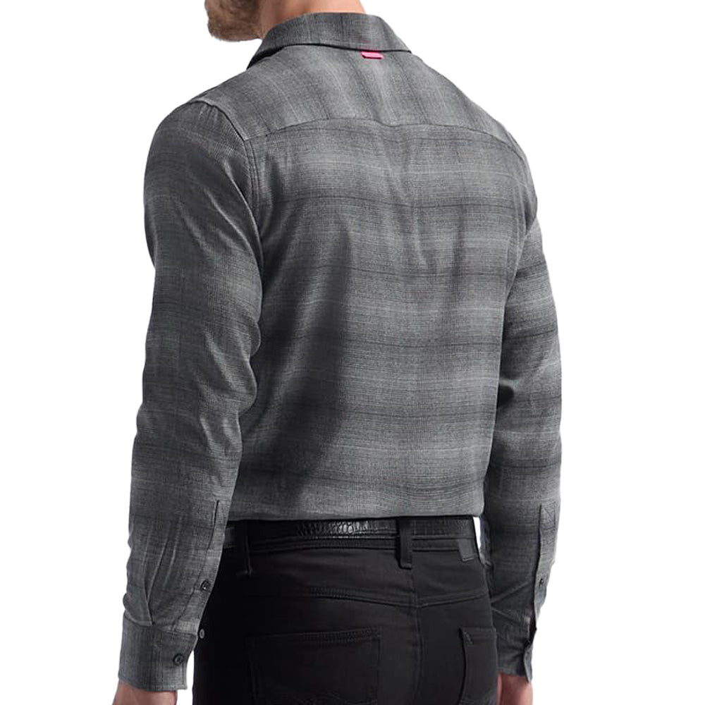 Italian Shadow Plaid Long Sleeve Shirt