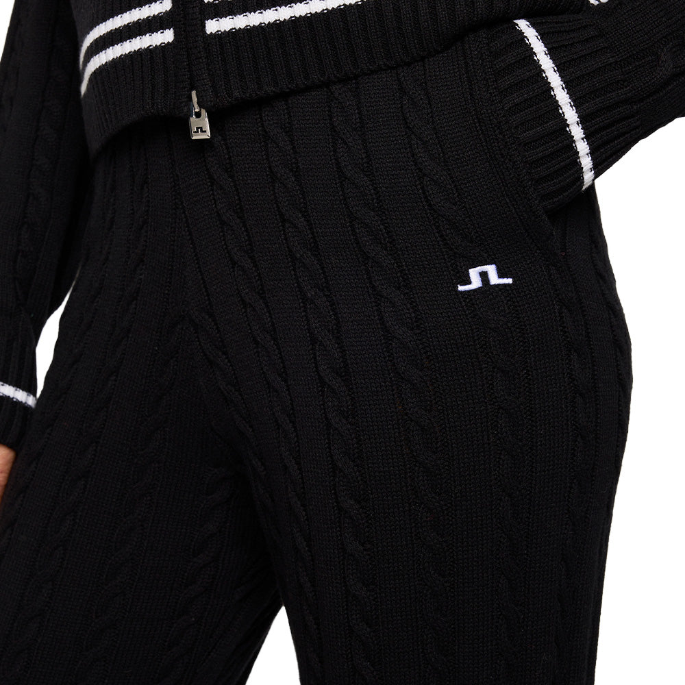 Women's Kiana Cable Knit Wool Pants
