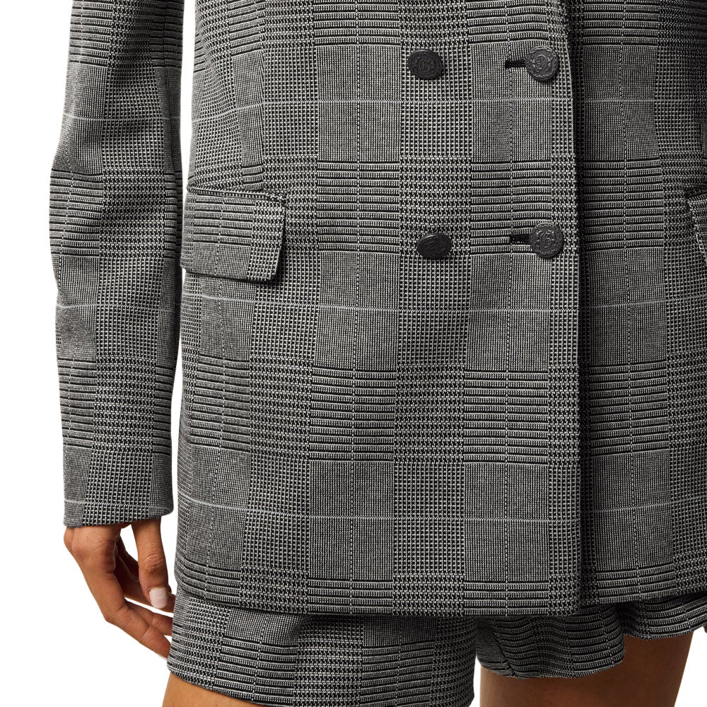Women's Glen Plaid Blazer Jacket - Fairway Styles