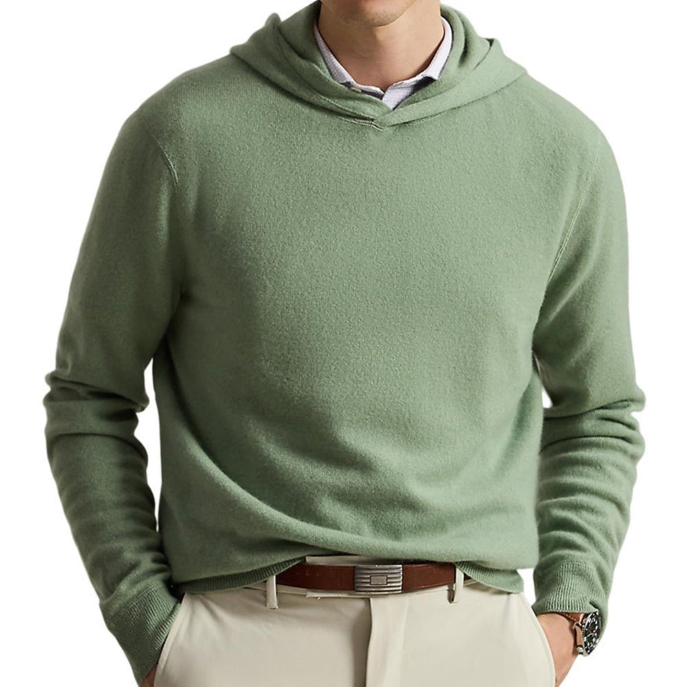 Washable Cashmere Hooded Sweater