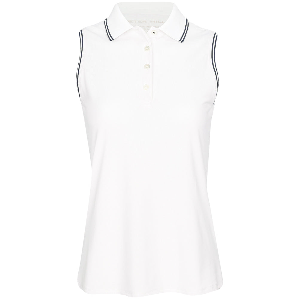 Women's Canterbury Tipped Sport Mesh Sleeveless Polo