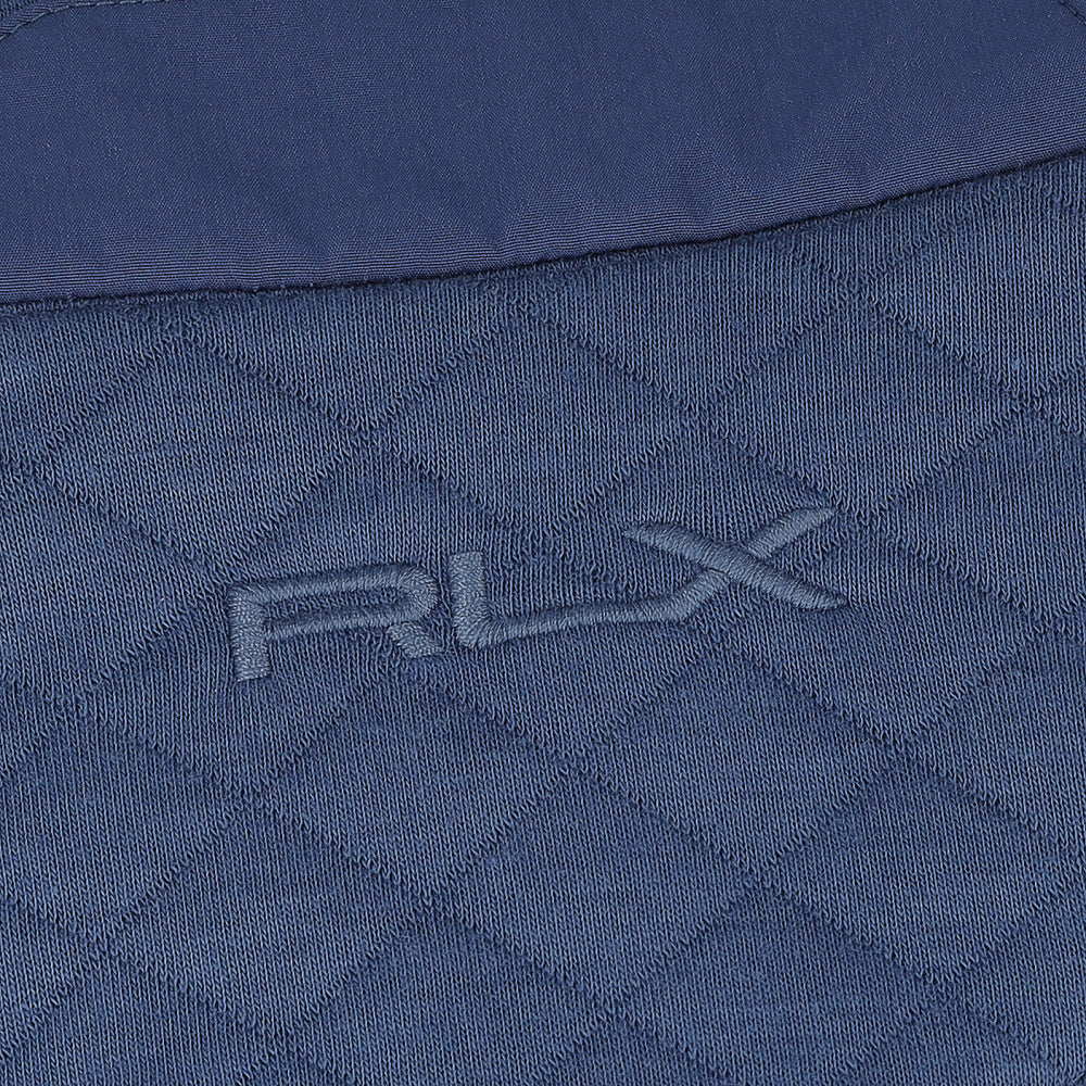 Quilted Double-Knit 1/4 Zip Mock Neck Sweatshirt