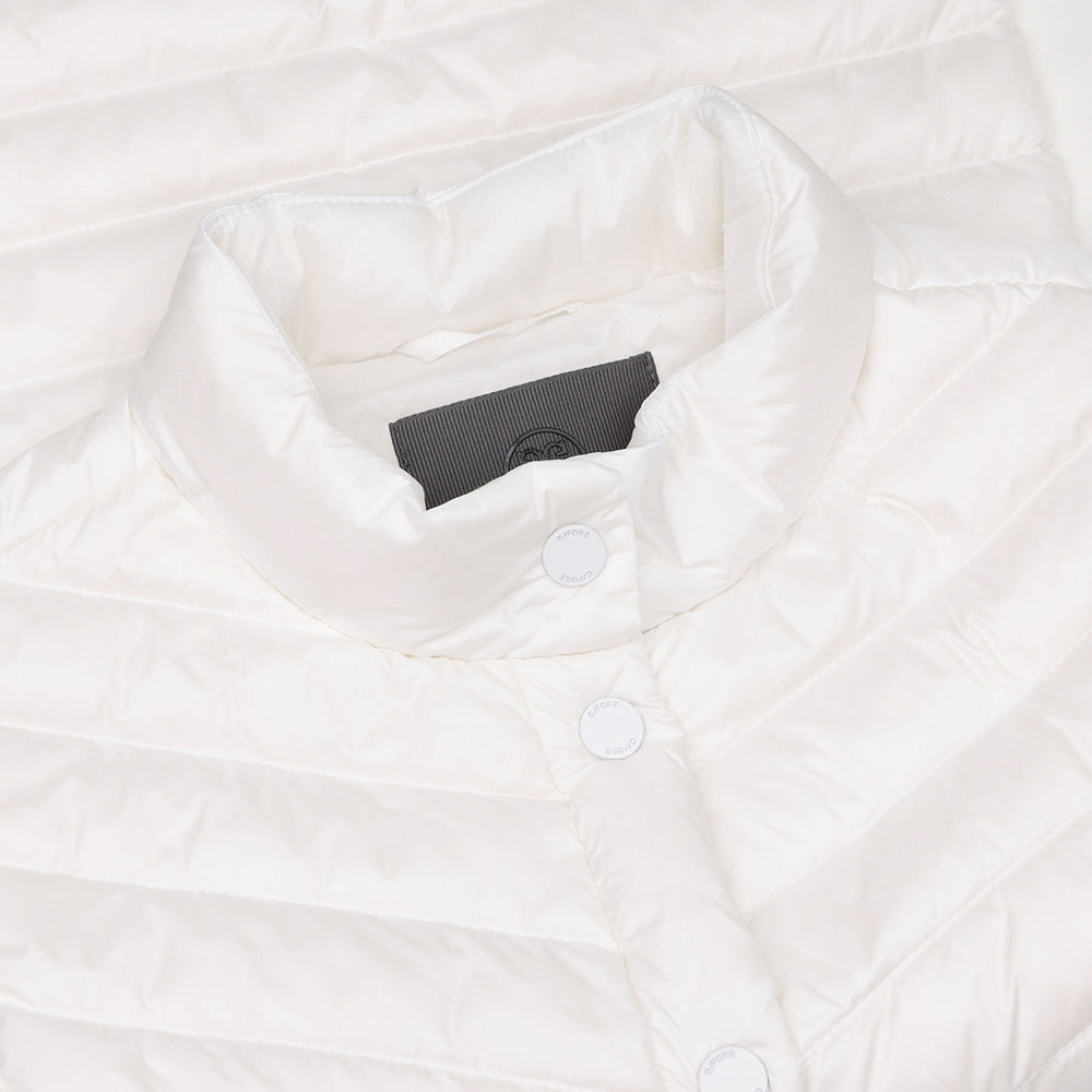 Women's V-Down Quilted Stretch Tech Interlock Vest