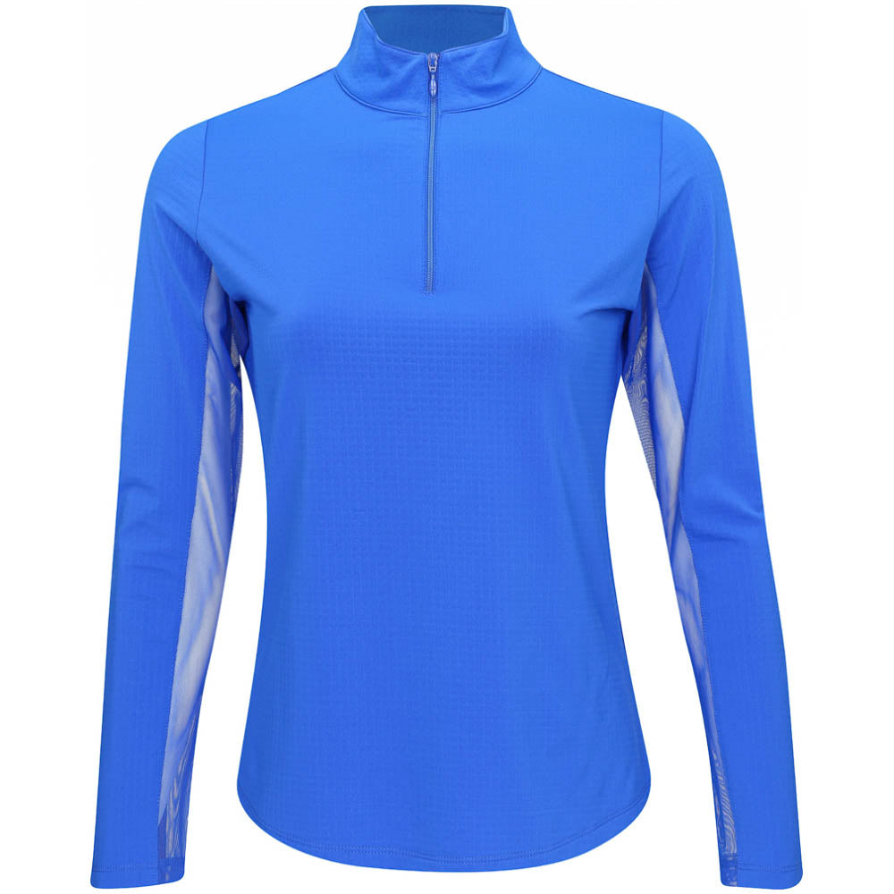 Women's Long Sleeve Mock Neck Top - Solid