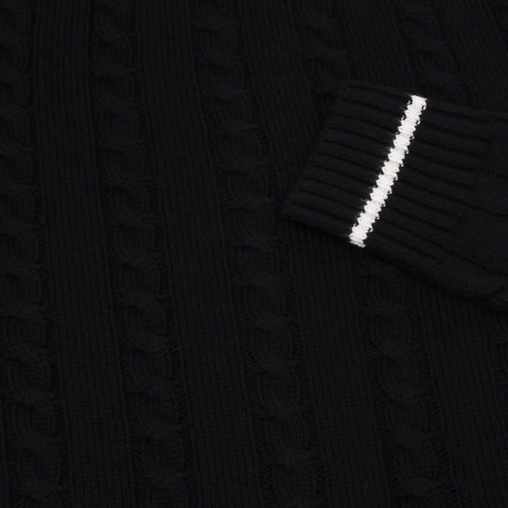 Women's Camilla Cable Knit Wool Full Zip Hoodie