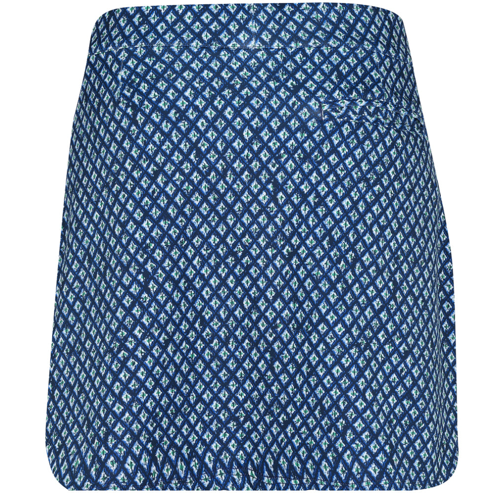 Women's Crown Sport Ocean Ikat Alice Petal Hem Skort