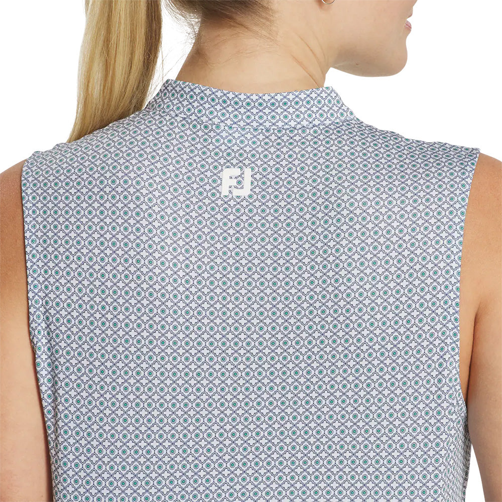 Women's Sleeveless 1/4 Zip Mock Neck Shirt