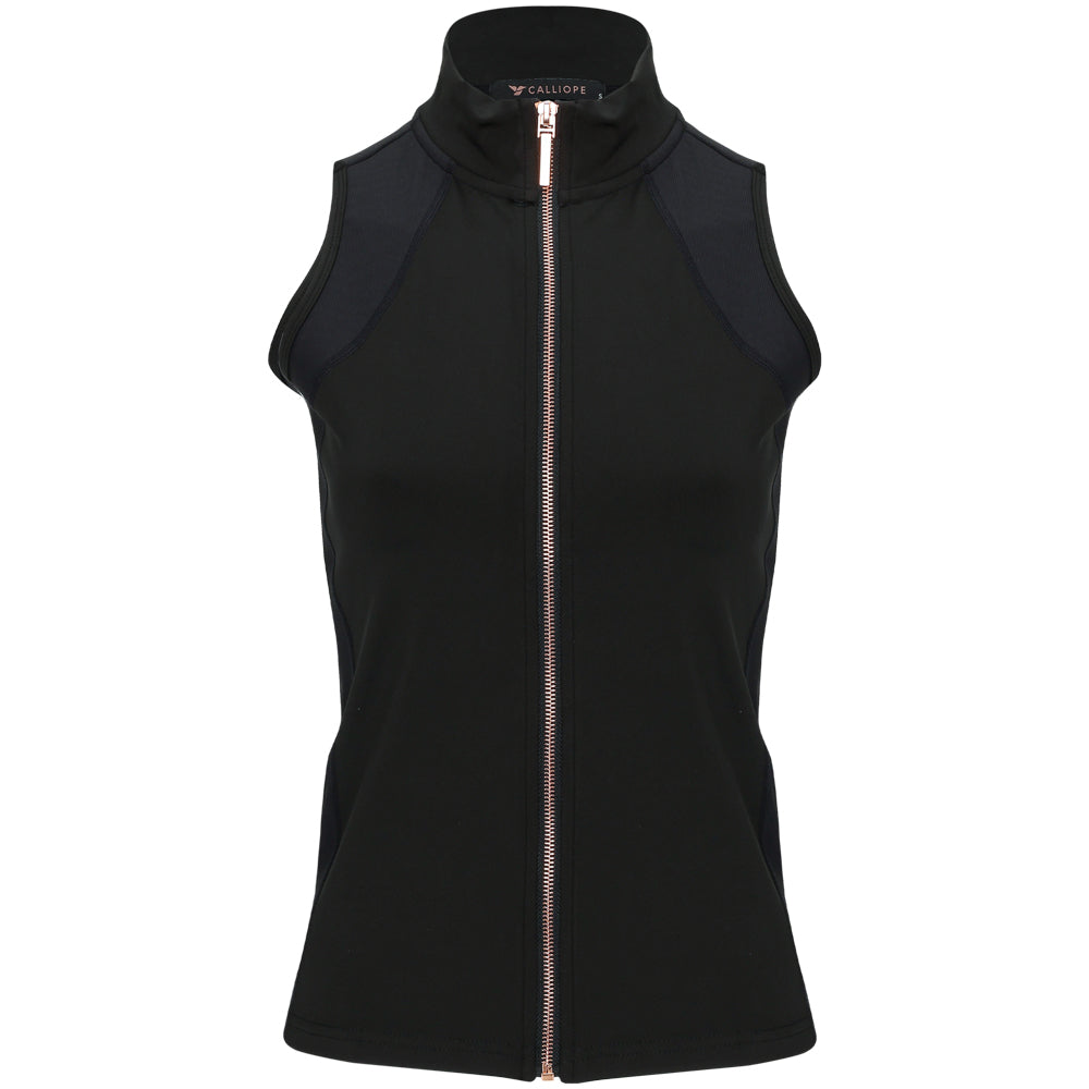 Women's Nym Full Zip Sleeveless Polo