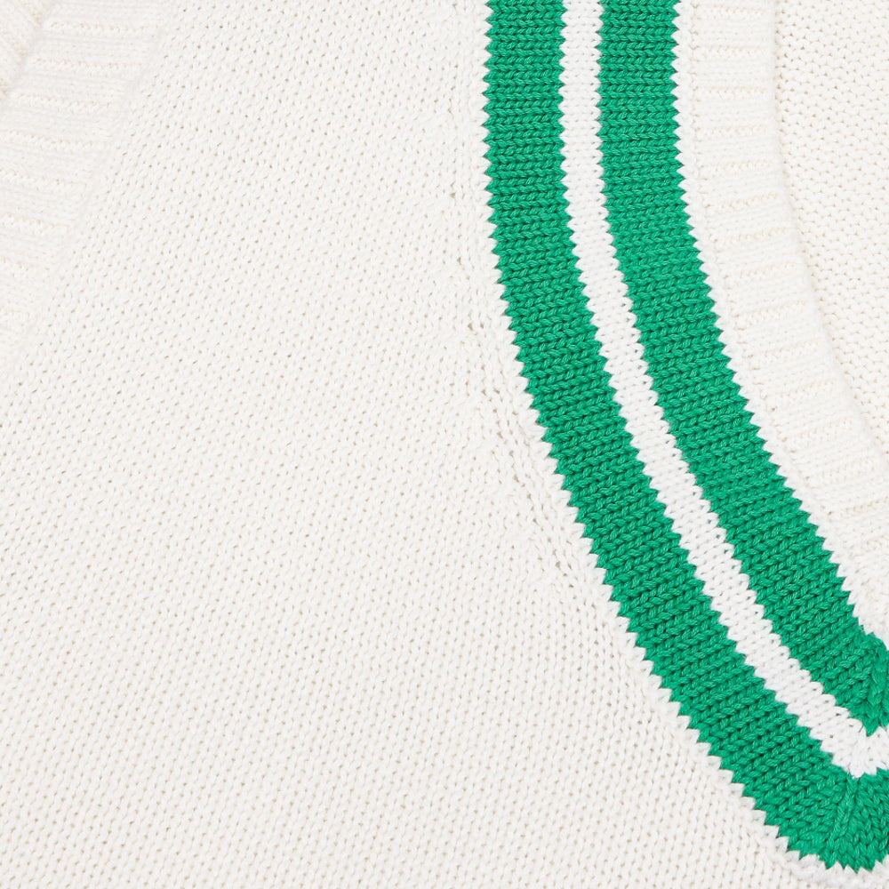 Women's Cotton-Blend Cricket Sweater Vest