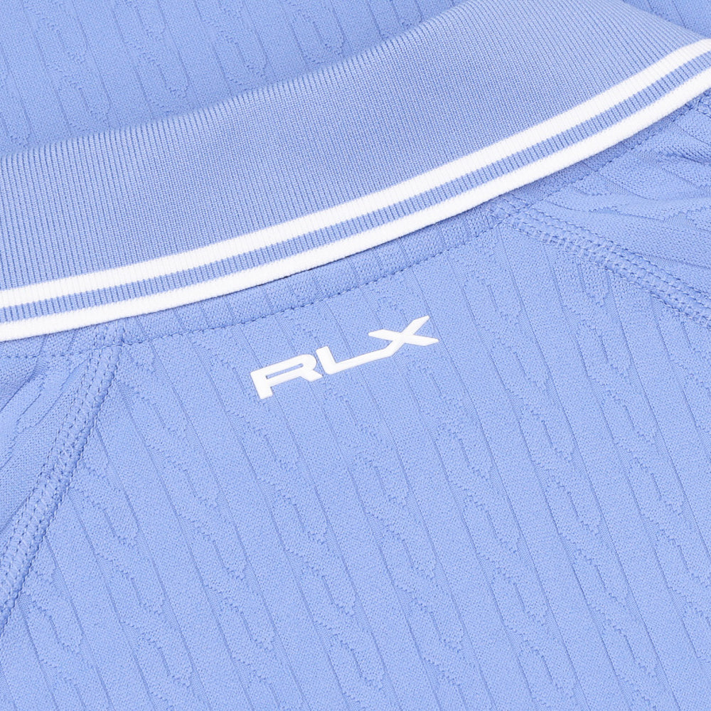 Women's Cable Jacquard 1/4 Zip Polo