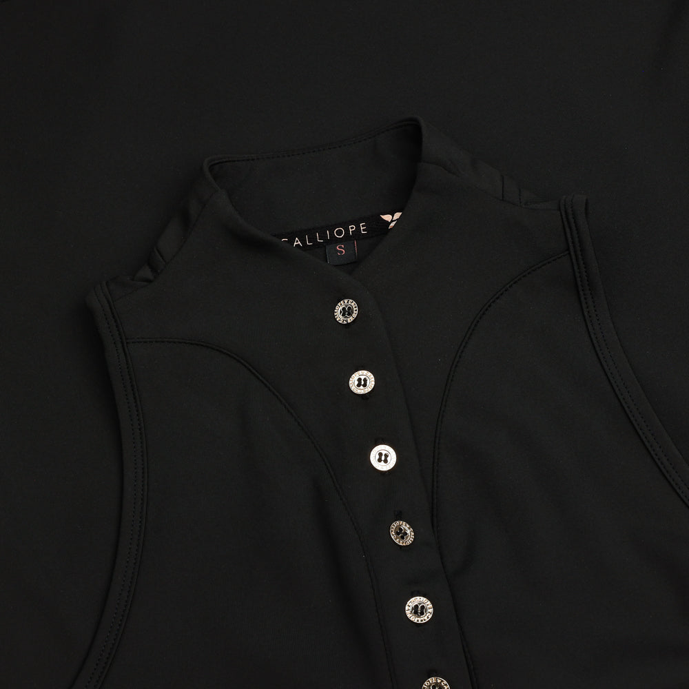 Women's Latah Sleeveless Mock Neck Polo