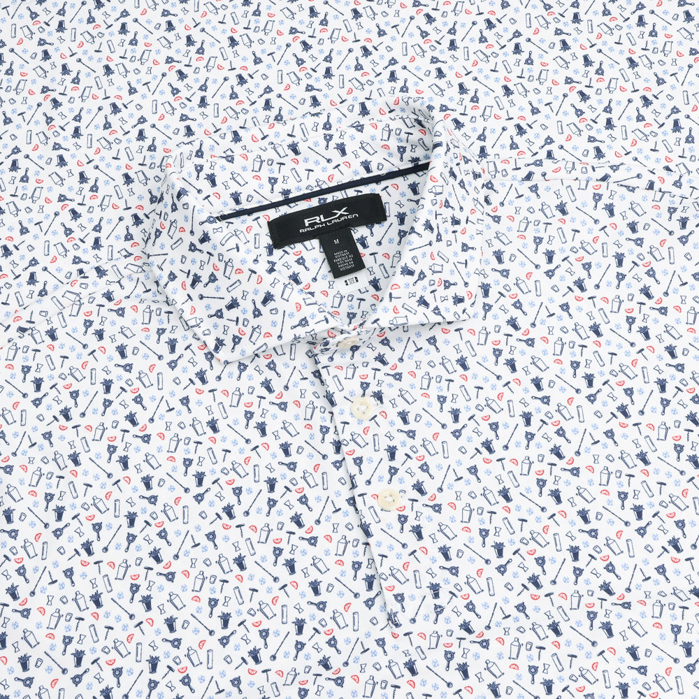 Lightweight Airflow Print Polo