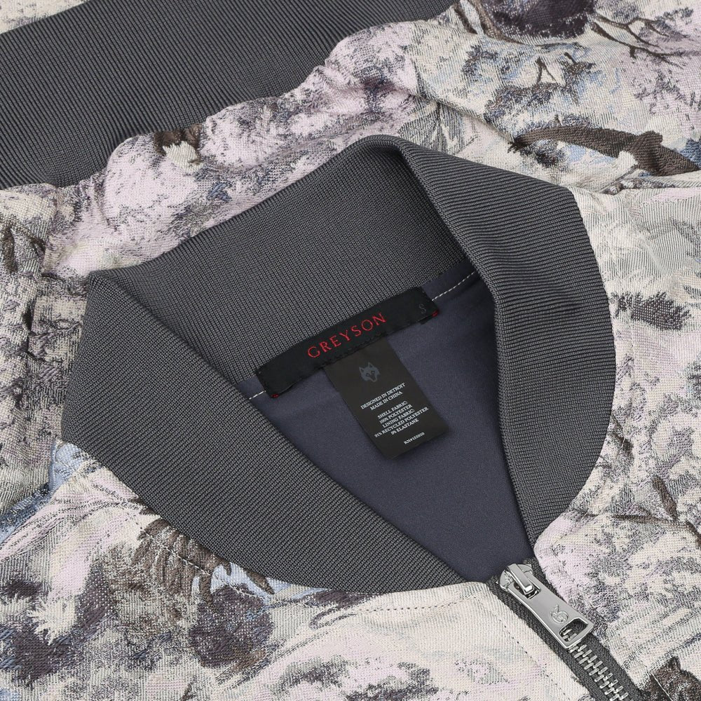 Women's Where Wolves Roam Jacquard Bomber Jacket - Fairway Styles