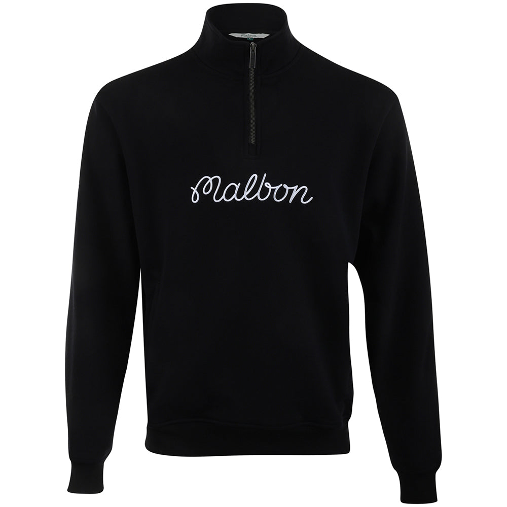Collegiate 1/4 Zip Stand Collar Sweatshirt