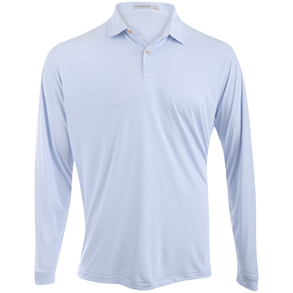 Featherweight Stripe Long Sleeve Polo