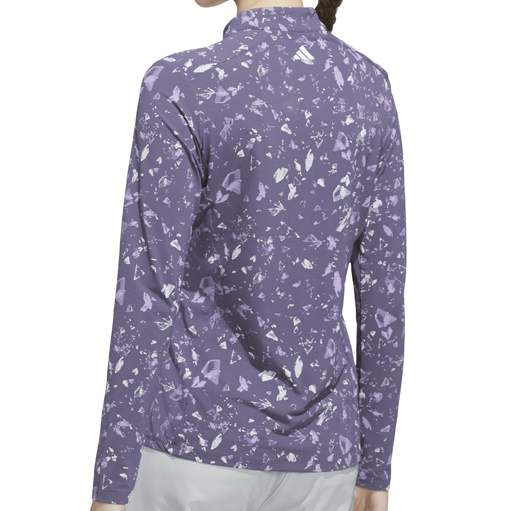 Women's Ultimate365 Print 1/4 Zip Mock Neck Pullover