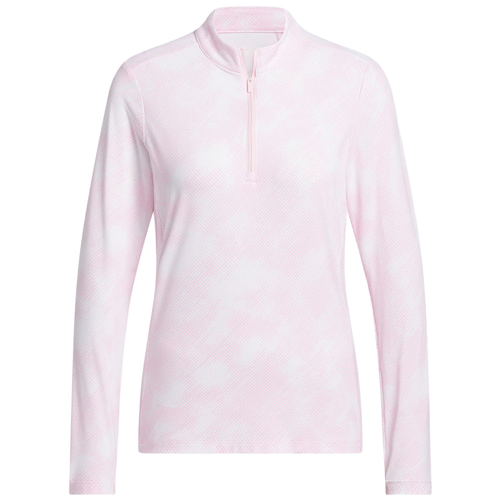 Women's Ultimate365 Printed Long Sleeve 1/4 Zip Mock Neck Top