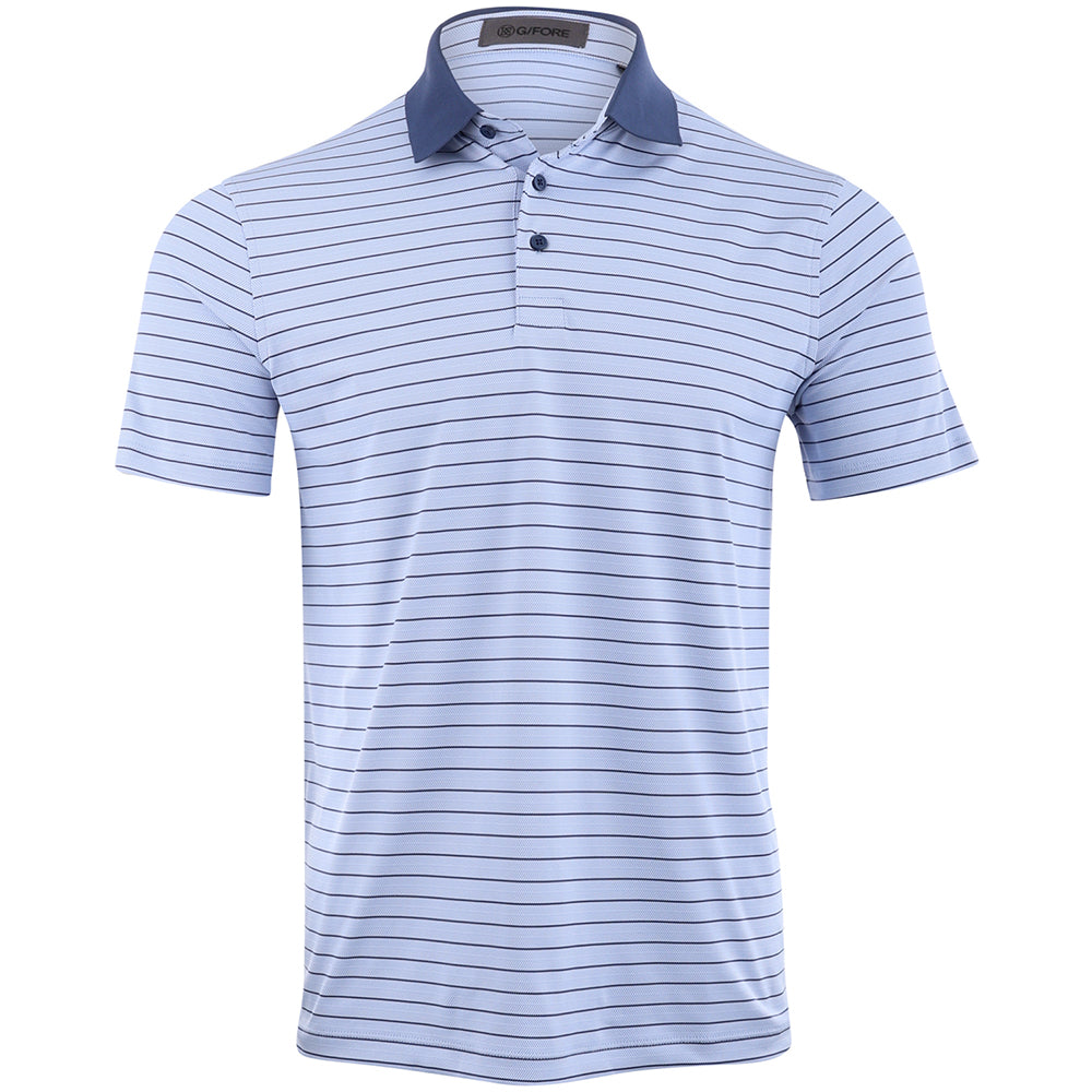 Herringbone Stripe Tech Jersey Polo