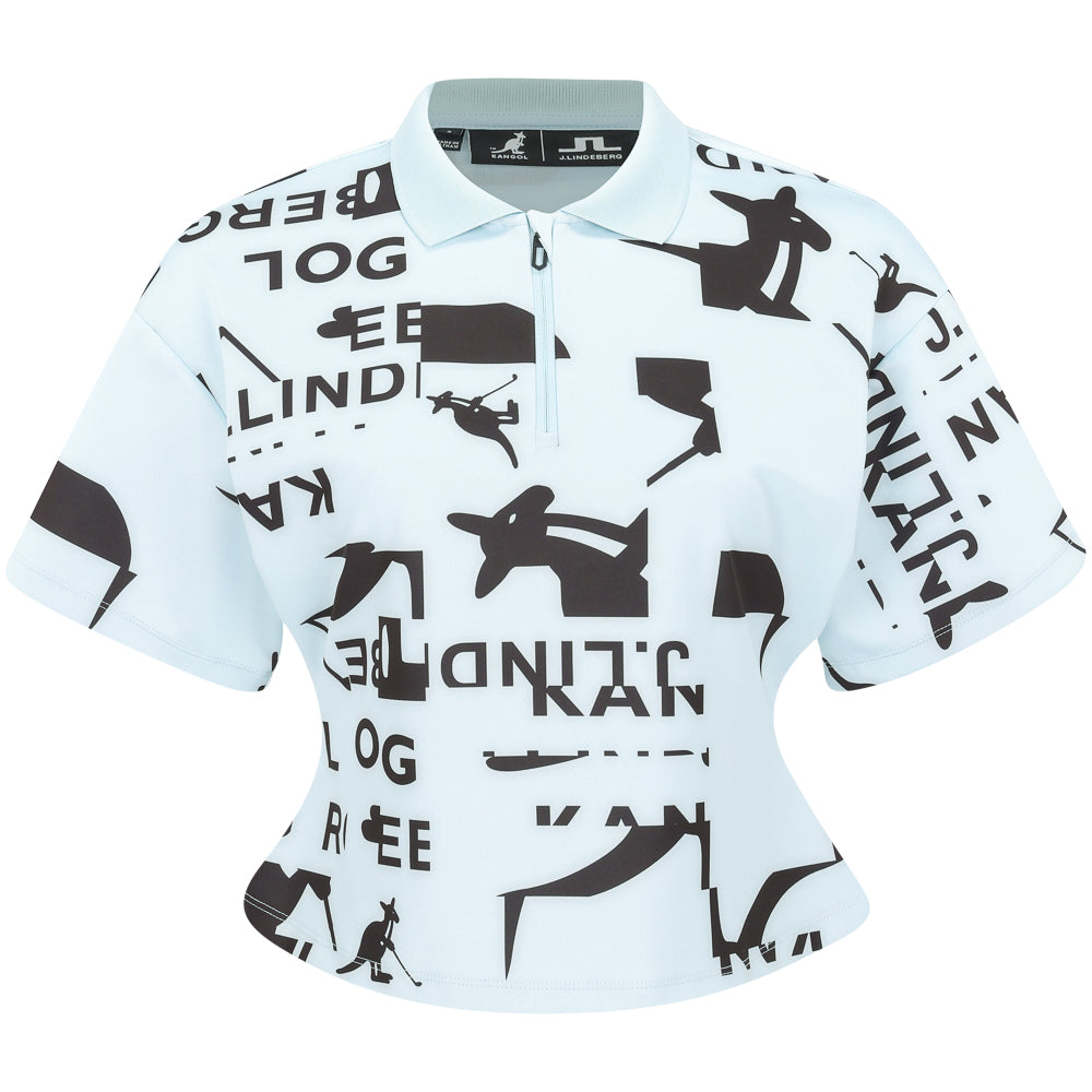 Women's Amila Print 1/4 Zip Polo