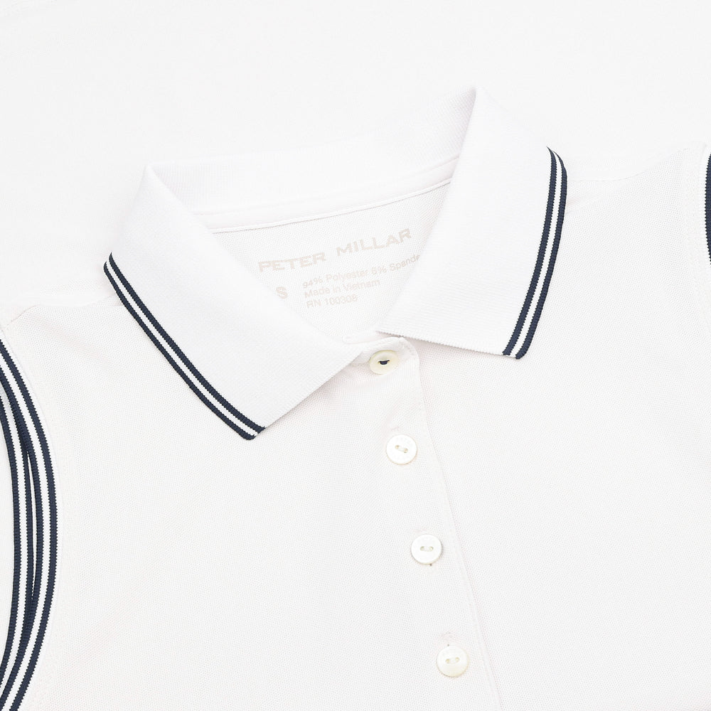 Women's Canterbury Tipped Sport Mesh Sleeveless Polo