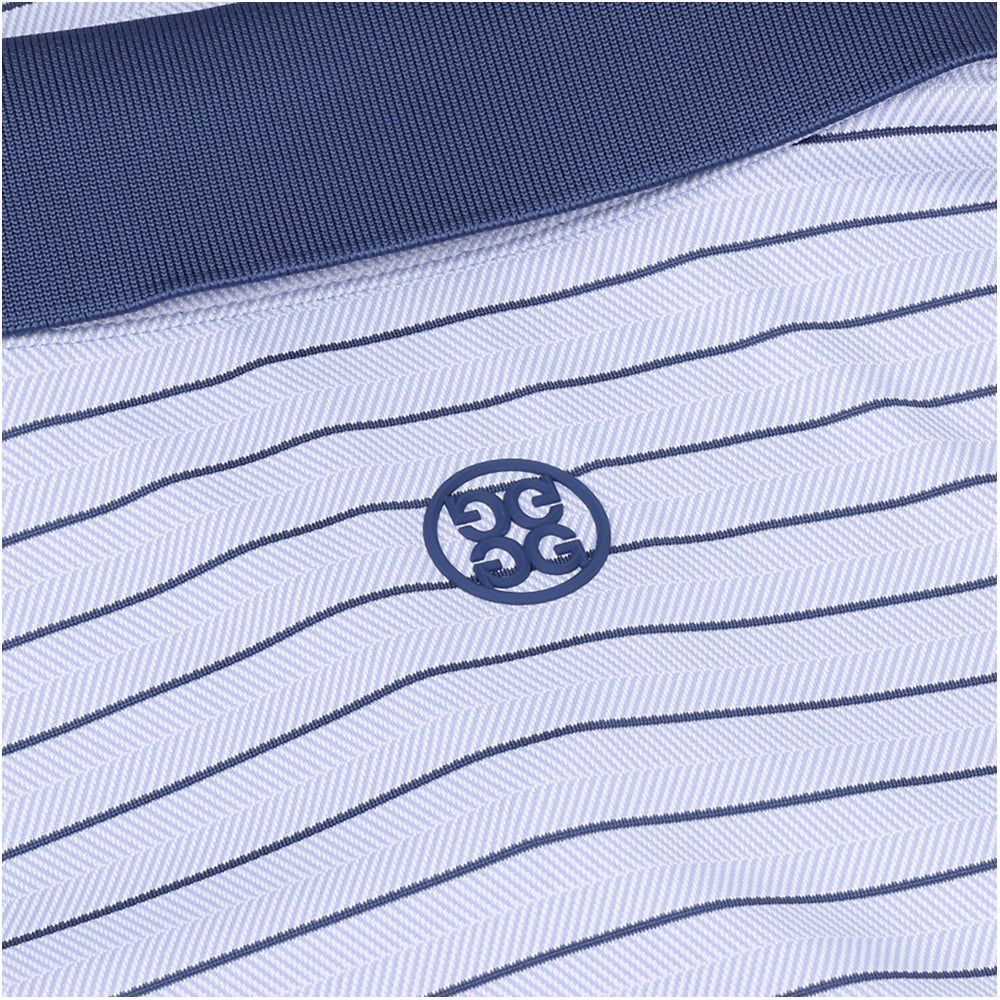Herringbone Stripe Tech Jersey Polo