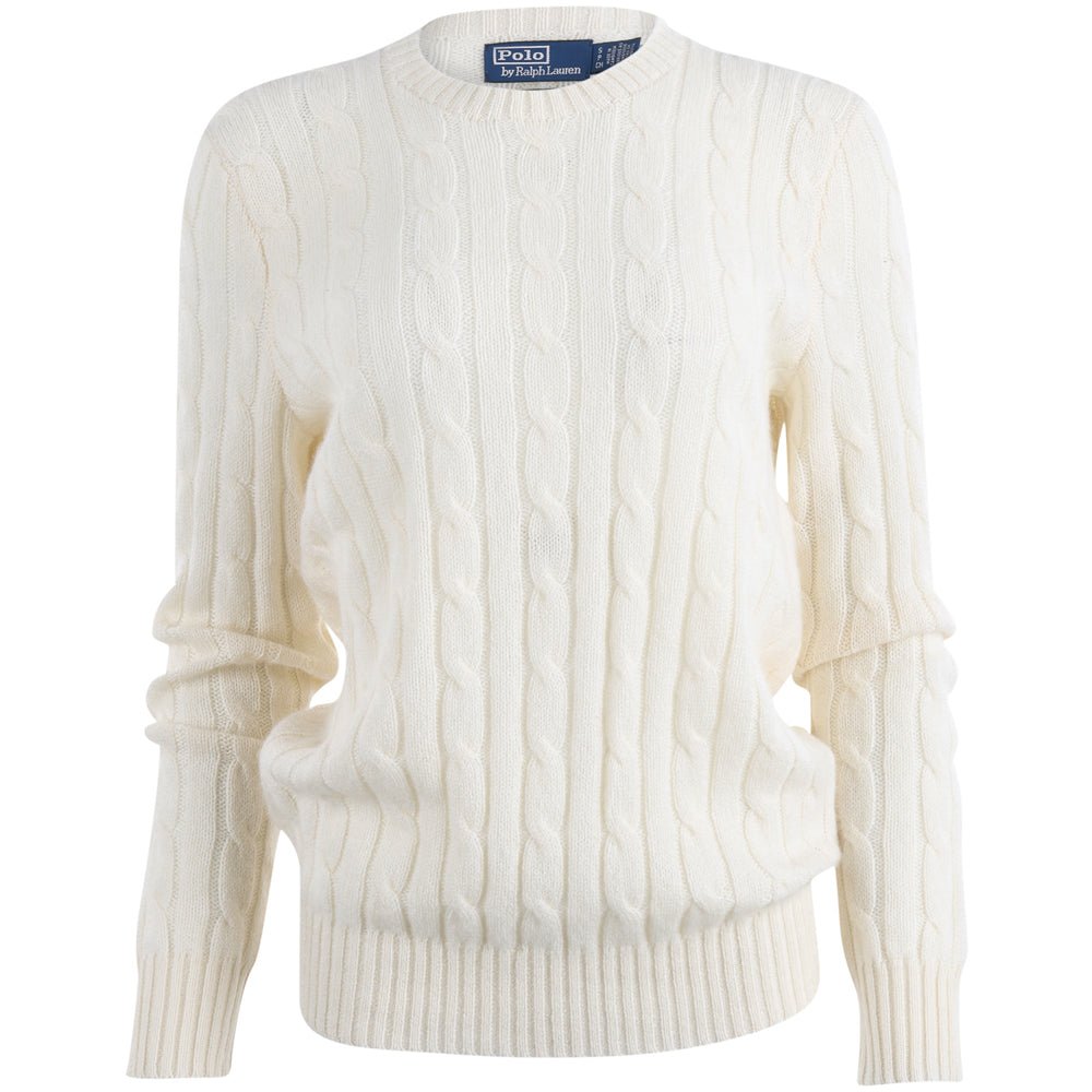 Women's The Iconic Cable-Knit Cashmere Crewneck Sweater