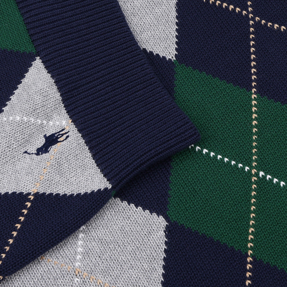 Big Fit Performance Argyle Sweater Vest
