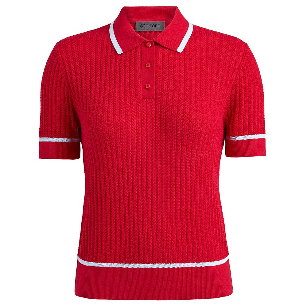 Women's Summer Friday Textured Knit Polo