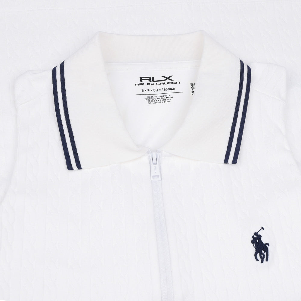 Women's Active Cable Sleeveless 1/4 Zip Polo