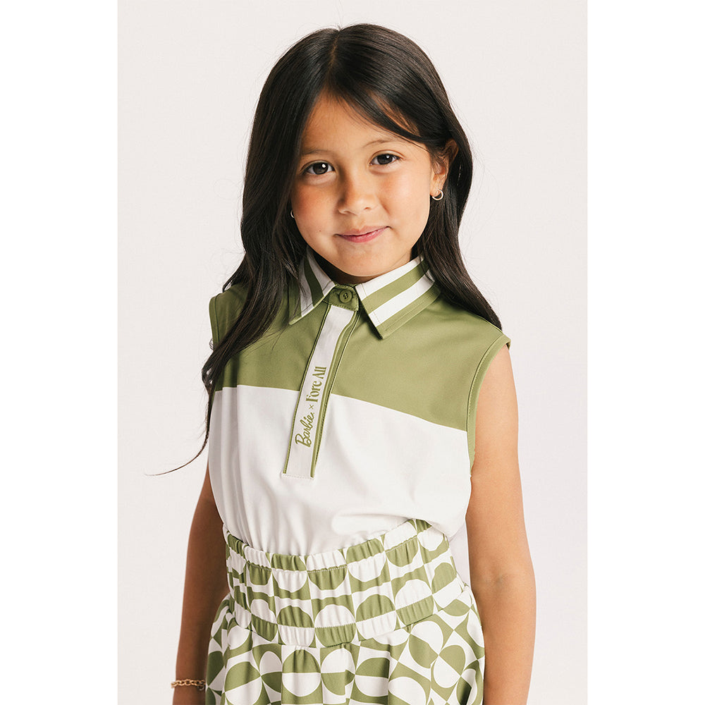 Fore All x Barbie™ Girls' Moore Sleeveless Polo