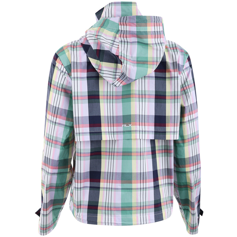 Women's Plaid Hooded Rain Jacket