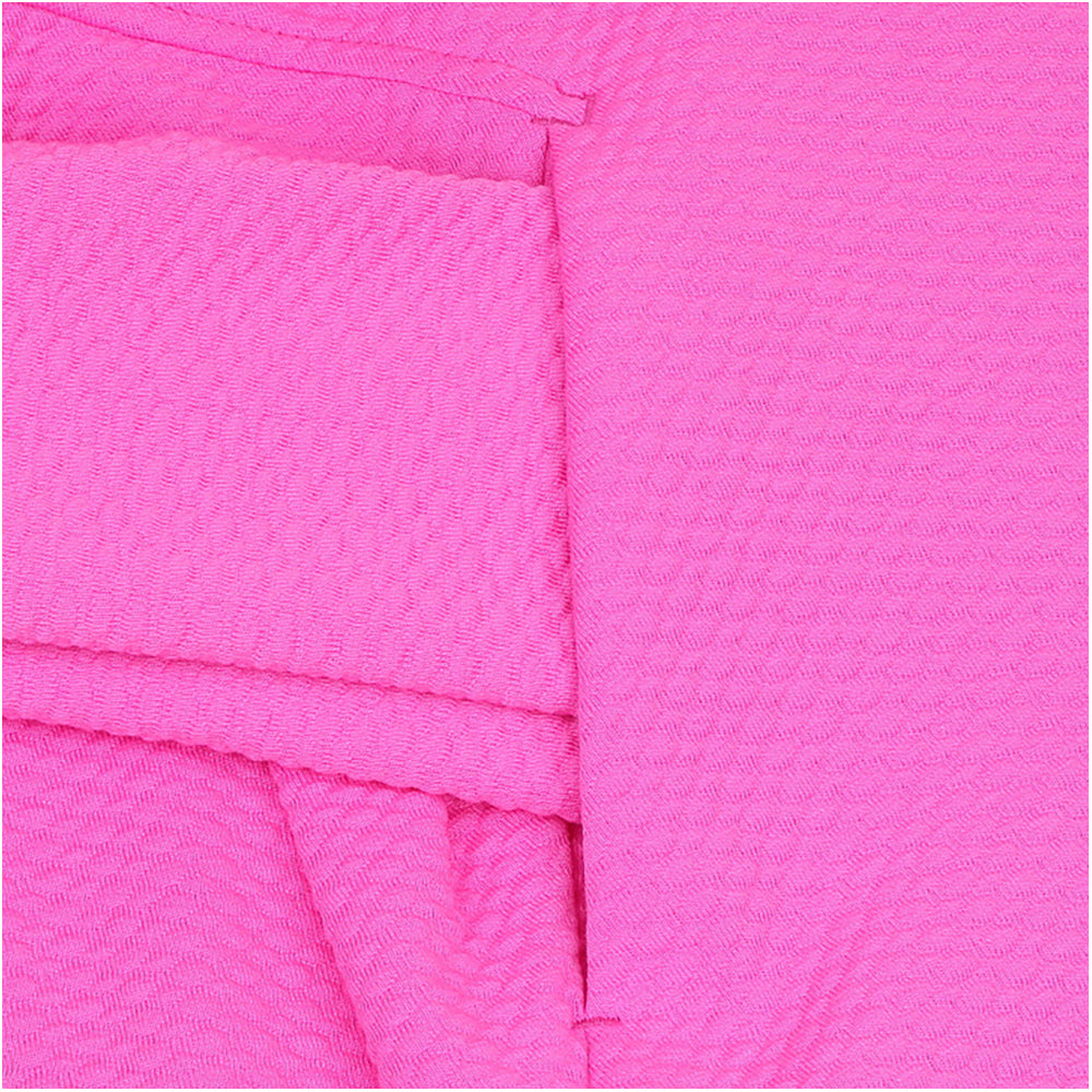 Women's Popcorn Stitch Full Zip Hoodie - Solid