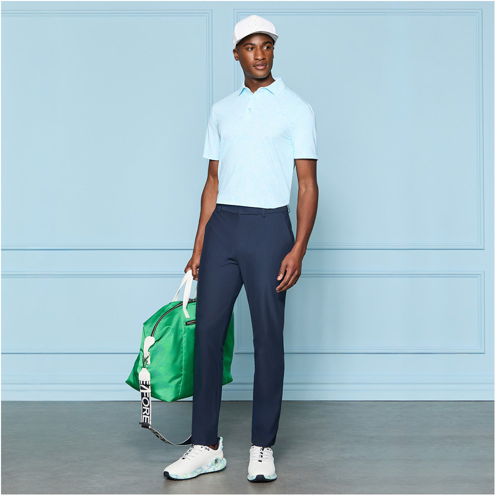 Hydrangea Print Tech Jersey Polo