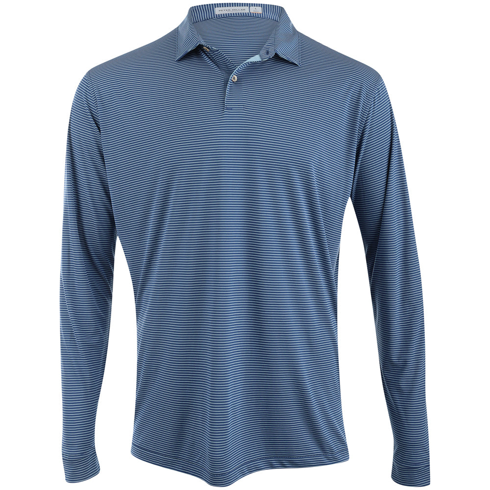 Featherweight Stripe Long Sleeve Polo