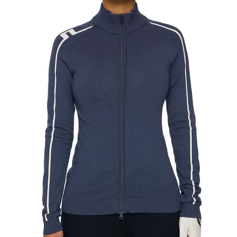 Women's Aubree Knitted Full Zip Sweater - Fairway Styles