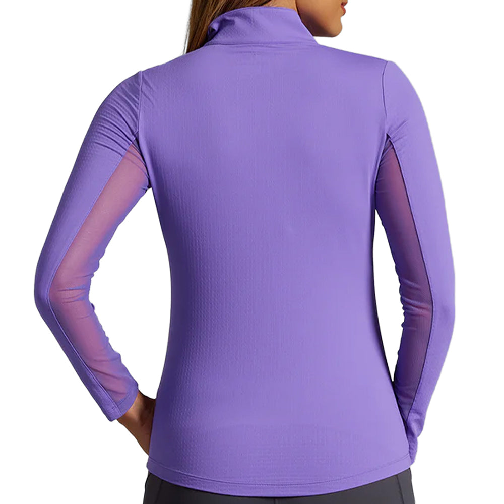 Women's Long Sleeve Mock Neck Top - Solid