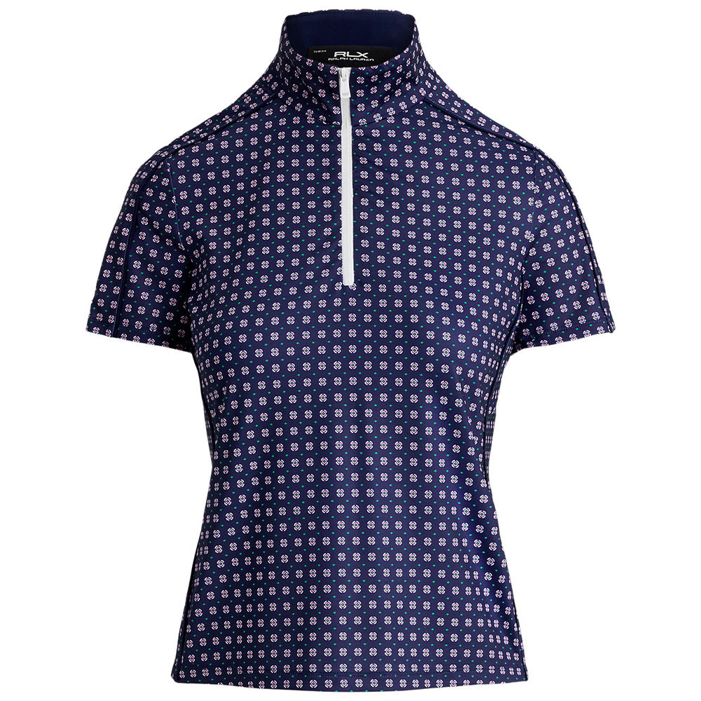 Women's Slim Fit Stretch Jersey 1/4 Zip Polo