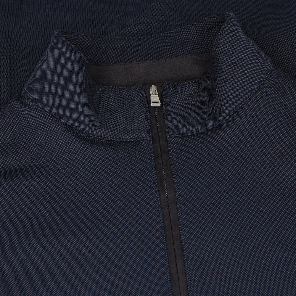 Albatross Cotton-Blend Piqué 1/4 Zip