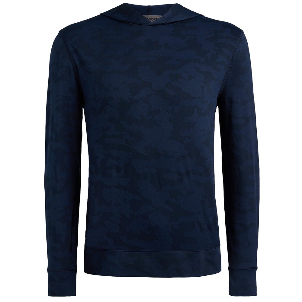 Camo Jacquard Jersey Hoodie