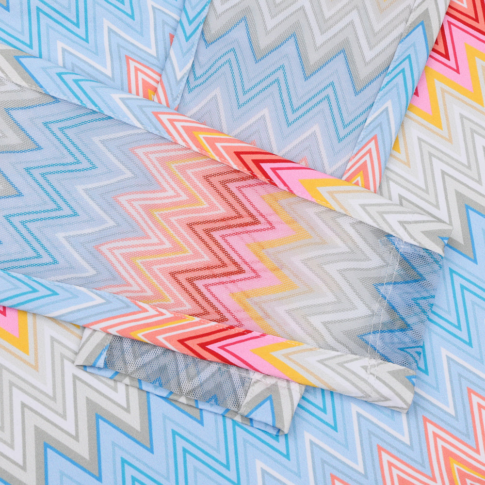 Women's Long Sleeve 1/4 Zip Mock Neck Top - Susan Print