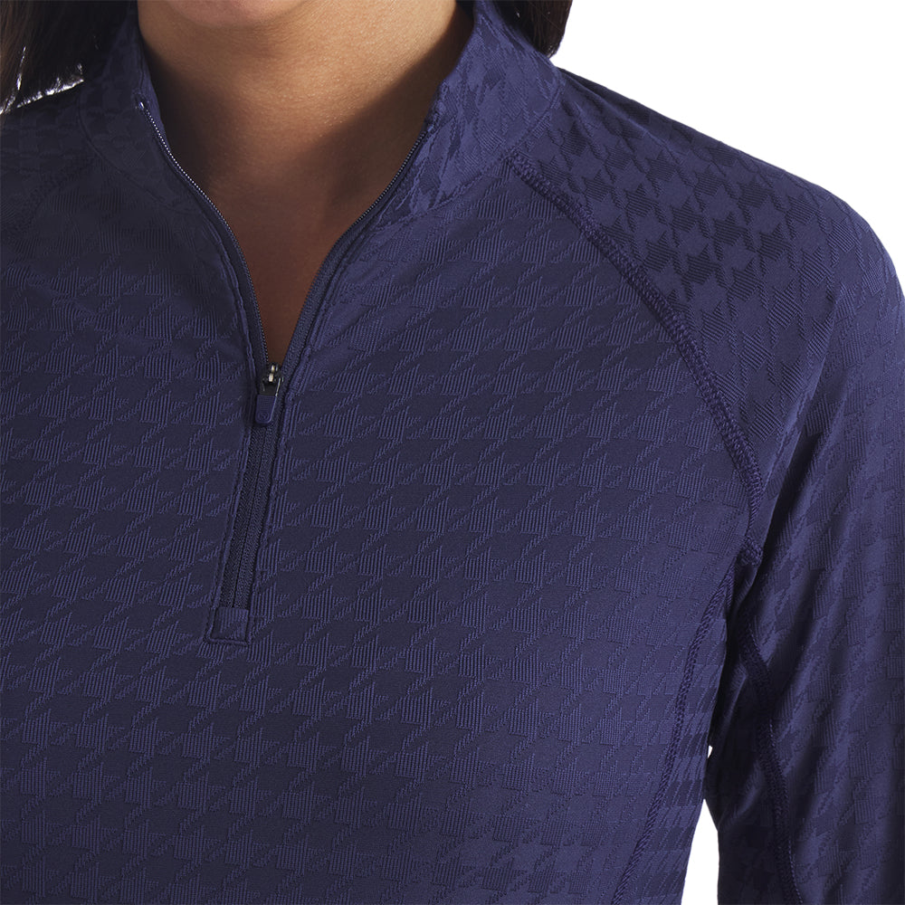 Women's Houndstooth 1/4 Zip Pullover